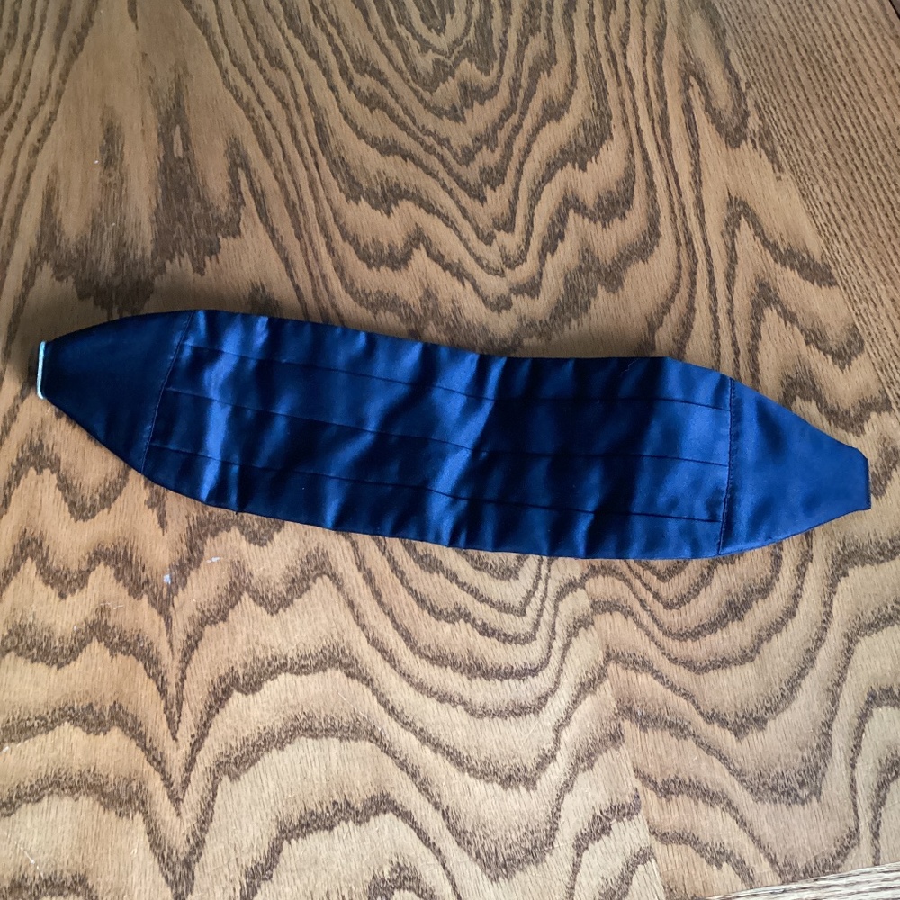 Vintage Mel Howard Black One Size Fits All Cummerbund 27-48